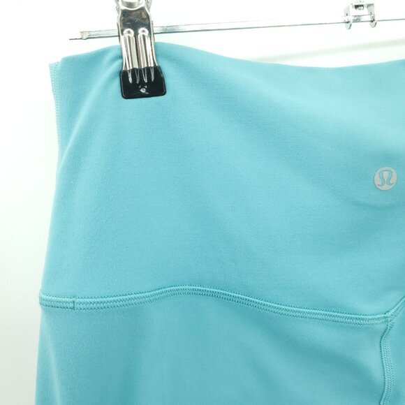 Lululemon Align High-Rise Lined Crop 23" Sz 10 Tidal Teal Blue - Picture 13 of 16